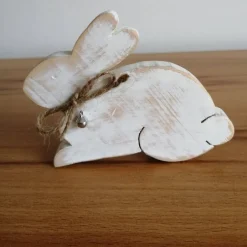 Osterhasen|ZauberhafteDinge24 Osterhase *1 cm* aus Fichtenholz gesägt im Shabby-Look kaufen