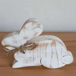 Osterhasen|ZauberhafteDinge24 Osterhase *1 cm* aus Fichtenholz gesägt im Shabby-Look kaufen