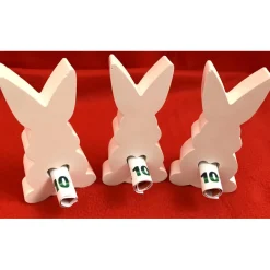 Geschenkverpackungen|Iras Kreativ Welt Osterhase mit stehenden Ohren, aus Relief Gießpulver, auch für Geldgeschenke geeignet