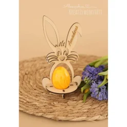 Best Osterhase, Osterdekoration, Halter für Überraschungsei oder Osterei, Ostergeschenk, Eierhalter, Geschenk Ostern, Bausatz Osterhasen