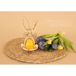 Best Osterhase, Osterdekoration, Halter für Überraschungsei oder Osterei, Ostergeschenk, Eierhalter, Geschenk Ostern, Bausatz Osterhasen
