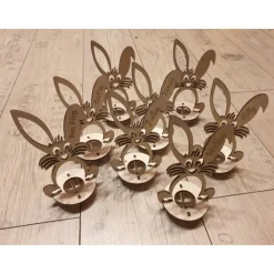 Clearance Osterhase, Osterdekoration, Halter für Überraschungsei oder Osterei, Ostergeschenk, Eierhalter, Geschenk Ostern, Bausatz Osterhasen