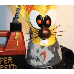 Osterhasen|Susanne Hiebl...die etwas andere Art! Osterhase RENNFAHRER handgefertigte Künstler-Figur Osterdeko Geschenk für Autofans Geldgeschenk