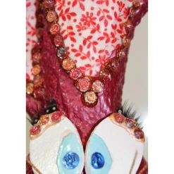 Clearance Osterhase ROSI OSTERHASE Kunst Skulptur Künstler-Figur Osterdeko Geldgeschenk Upcycling Osterhasen