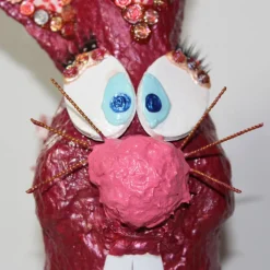 Clearance Osterhase ROSI OSTERHASE Kunst Skulptur Künstler-Figur Osterdeko Geldgeschenk Upcycling Osterhasen