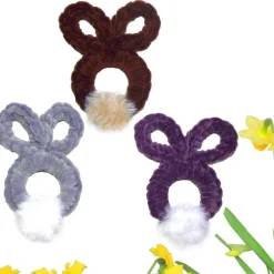 Hot Osterhase zum Aufhängen – Wunschfarbe – Gehäkelte Osterdeko aus Holzringen – Handarbeit Osterhasen