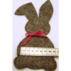 Osterhasen Filz mit Tasche personalisierbar mit Name Geldgeschenk Gutscheine-Verpackung orange dunkelrot graumeliert Geschenkverpackungen