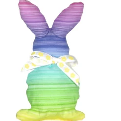 Clearance Osterhasen Stoffhasen 2er Set Regenbogen – Handgemachte Deko Hasen aus Baumwollstoff Osterhasen