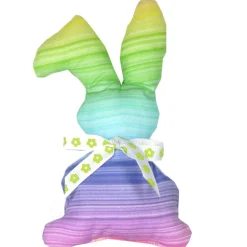 Clearance Osterhasen Stoffhasen 2er Set Regenbogen – Handgemachte Deko Hasen aus Baumwollstoff Osterhasen