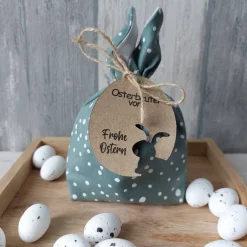 Osterhasenbeutel Stoff Punkte klein Geschenkverpackungen