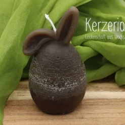 Hot Osterhasenkerze Schlappöhrchen dunkelbraun Osterkerzen