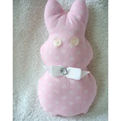 Best Osterhase/Stoffhase in rosa mit Streublümchen genäht von Osterhasen