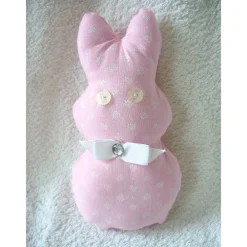 Best Osterhase/Stoffhase in rosa mit Streublümchen genäht von Osterhasen
