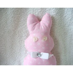Best Osterhase/Stoffhase in rosa mit Streublümchen genäht von Osterhasen
