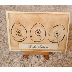 Best Osterkarte - Frohe Ostern - Ostereier Osterkarten