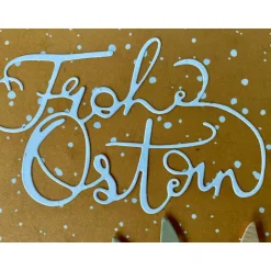 Clearance Osterkarte Klappkarte Grußkarte "Frohe Ostern" 100% Handarbeit Osterkarten