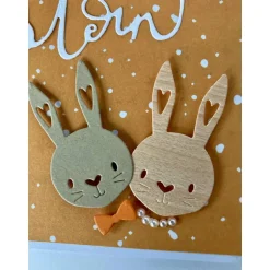 Clearance Osterkarte Klappkarte Grußkarte "Frohe Ostern" 100% Handarbeit Osterkarten