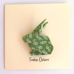 Outlet Osterkarte mit Origami Osterhase Osterkarten