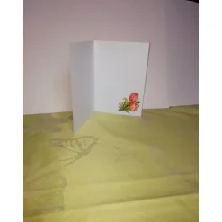 Outlet Osterkarte verspielt mit Blumen und Tieren Osterkarten