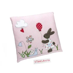 Best Osterkissen Kissen Namenskissen Kinderkissen ...ganz kleine Blumenwiese...rosa... Osterhasen