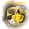 Osterkorb handgefilzt, 100% Wolle Osterkörbchen