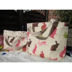 Best Osterkörbchen, Osternest, Osterhasen-Utensilo, Tasche zum Ostereier sammeln, Kindertasche mit Häschen Osterkörbchen