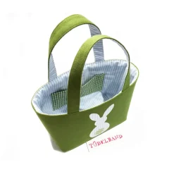 Best Osterkörbchen Stoffkörbchen Kinderkörbchen Kindertasche ...Tüdelhäschen... moosgrün...hellblau... Osterkörbchen