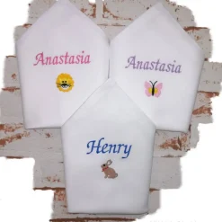 Ostertischdeko|Stickstube Eckental Ostern Stoffservietten Geburtstag Taufe