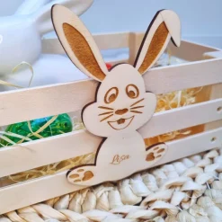 New Osternest aus Holz Osterkörbchen