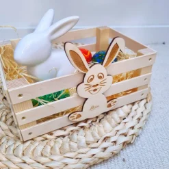 New Osternest aus Holz Osterkörbchen