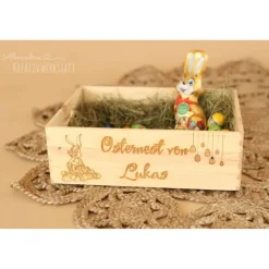 New Osternest, Osterkiste, Osterdekoration, Ostergeschenk, Geschenk Ostern, Kiste zu Ostern Osterkörbchen