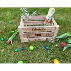 Osterkörbchen|AlexandrasKreativwerkstatt Osternest, Osterkiste, Osterdekoration, Ostergeschenk, Geschenk Ostern, Kiste zu Ostern