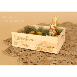 Sale Osternest, Osterkiste, Osterdekoration, Ostergeschenk, Geschenk Ostern, Kiste zu Ostern Osterkörbchen
