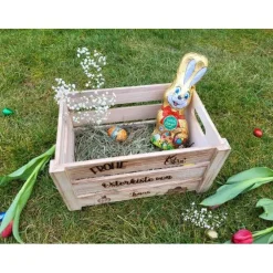 Clearance Osternest, Osterkiste, Osterdekoration, Ostergeschenk, Geschenk Ostern, Kiste zu Ostern Osterkörbchen