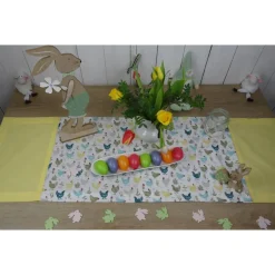 Best Ostertischdecke, Tischläufer bunte Hühner, Wunschgröße machbar Ostertischdeko
