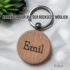 Accessoires|IsAria Papa Du bist der Beste - Holz Schlüsselanhänger/personalisiert/Vatertag