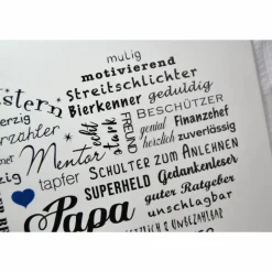 Discount Papa Papi Vater Vati Bild Wandbild Wortherz liebe Worte Geschenkidee Sterne Blau Weihnachten Weihnachtsgeschenk Geschenk Vatertag Kunst