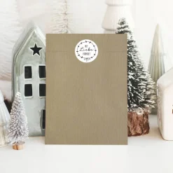 Online Papiertüten aus Kraftpapier / Flachbeutel in verschiedenen Größen als Geschenkverpackung für jeden Anlass Weihnachtstüten
