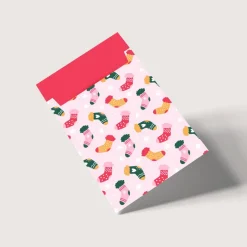 Discount Papiertüten Set *Santa is coming* / Motiv 3 / Flachbeutel in versch. Größen für Advent und Weihnachten Weihnachtstüten
