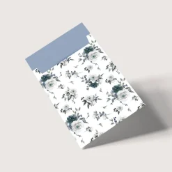 Outlet Papiertüten Set *Winter Floral* / Motiv 1 / Flachbeutel für Advent, Weihnachten und andere Anlässe Weihnachtstüten