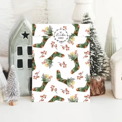 New Papiertüten Set *Winter Greenery* / Motiv 3 / Flachbeutel in verschiedenen Größen für Advent und Weihnachten Weihnachtstüten