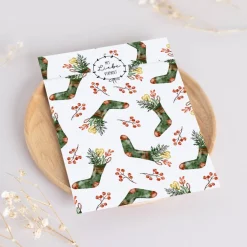 New Papiertüten Set *Winter Greenery* / Motiv 3 / Flachbeutel in verschiedenen Größen für Advent und Weihnachten Weihnachtstüten
