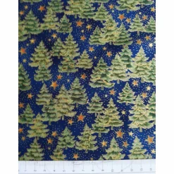 Discount Patchworkstoff, blau melierter Quiltstoff mit feinen Goldtüpfelchen - Woodrow Studio Weihnachtsstoffe