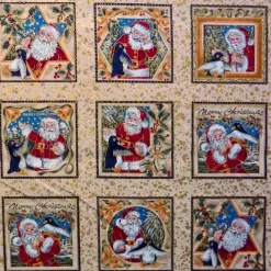 Online Patchworkstoff Christmas everyday Nikolauslabels Weihnachtsstoffe
