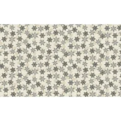 Discount Patchworkstoff Christmas Skandi Snowflakes – Weihnachtsstoff aus reiner Baumwolle, grau mit weißen Schneeflocken Weihnachtsstoffe