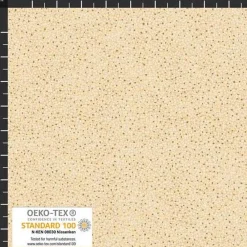 Hot Patchworkstoff Star Springle,  grüner Quiltstoff mit  goldenen Sterne, Tannenbäume und Schrift Weihnachtsstoffe