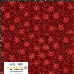 Hot Patchworkstoff Star Springle, beiger Quiltstoff mit kleinen beigen und goldenen unregelmässigen Tupfen Weihnachtsstoffe