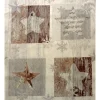 Clearance Patchworkstoff Stof Wooden Christmas Panel mit verschiedenen Sternmotiven #MS 15-100 Weihnachtsstoffe
