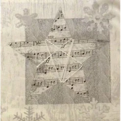 Clearance Patchworkstoff Stof Wooden Christmas Panel mit verschiedenen Sternmotiven #MS 15-100 Weihnachtsstoffe