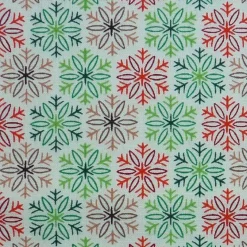 Sale Patchworkstoff Tante Ema kleine grüne, rote und braune Kristalle Weihnachtsstoffe